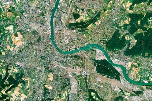 Luftbild Agglomeration Basel
